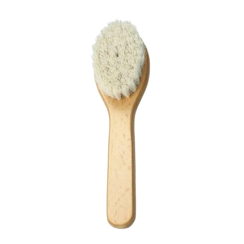 Weiche Babyb&uuml;rste mit 100 % Holzgriff und Ziegenhaar