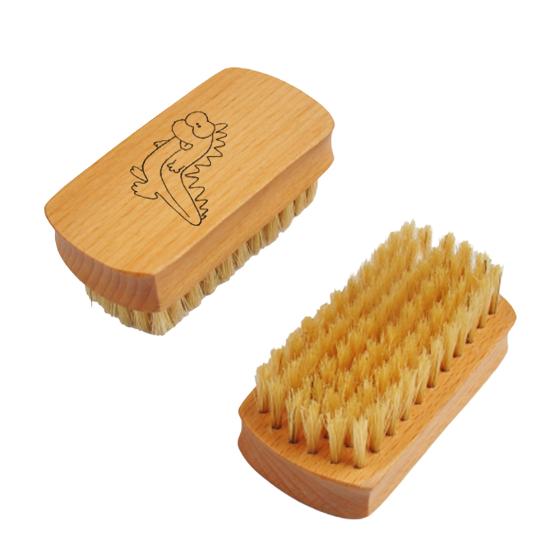 Multifunktionale Babyb&uuml;rste mit individuellem Muster und Wildschweinborsten