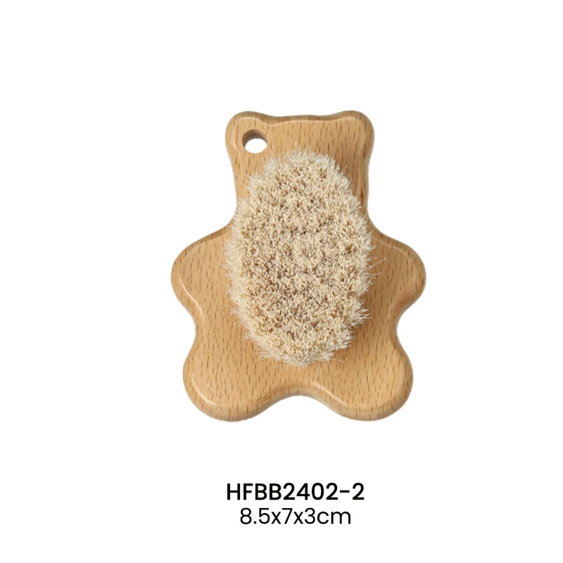 B&auml;renf&ouml;rmiges Babyb&uuml;rsten-Set, 3-teilig