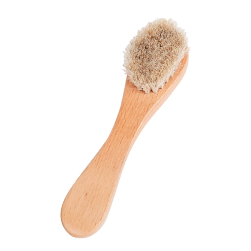 100 % Pferdehaar-Gesichtsb&uuml;rste mit Holzgriff f&uuml;r den Gro&szlig;handel