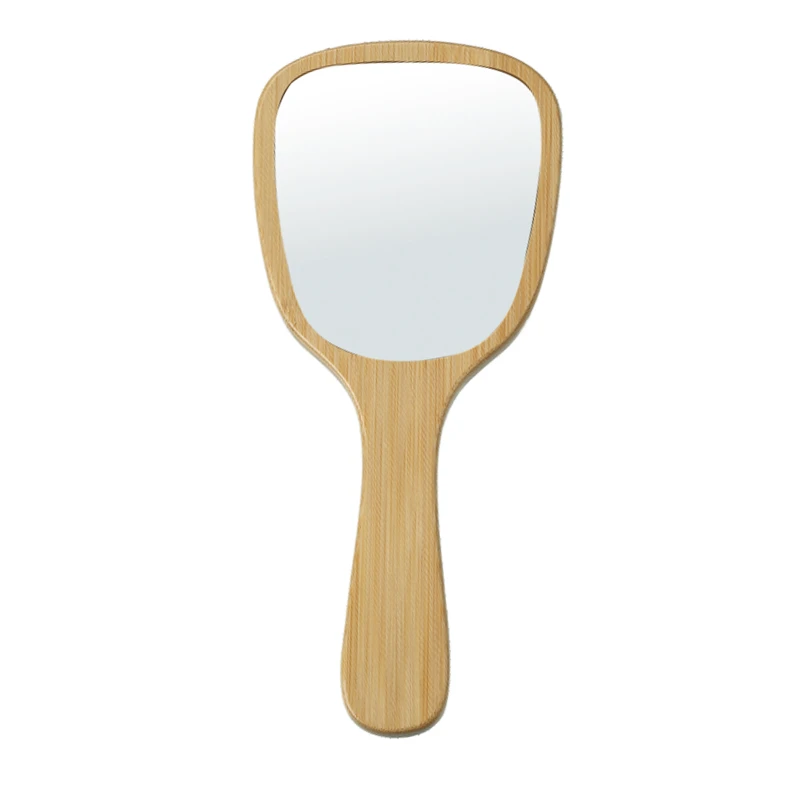 Tragbarer Kosmetikspiegel aus Holz