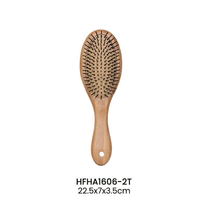 OEM-Bambuspaddel-Haarb&uuml;rstenset mit Nylon-Massagestiften