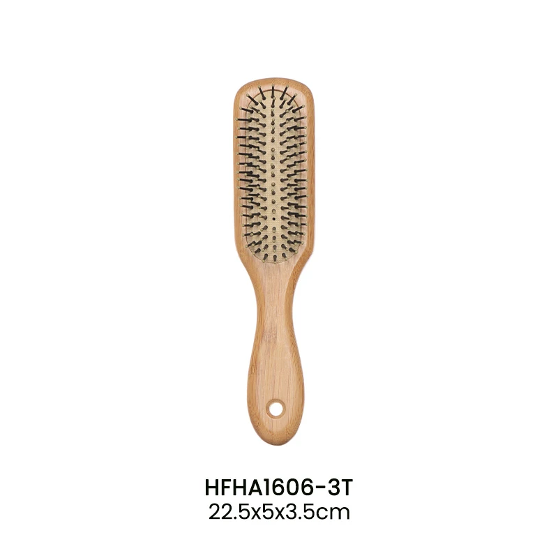 OEM-Bambuspaddel-Haarb&uuml;rstenset mit Nylon-Massagestiften
