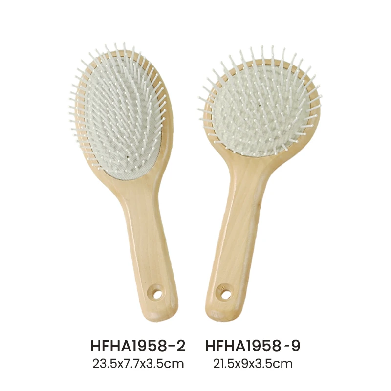 Natural Schima Superba Paddle Haarb&uuml;rste Set3