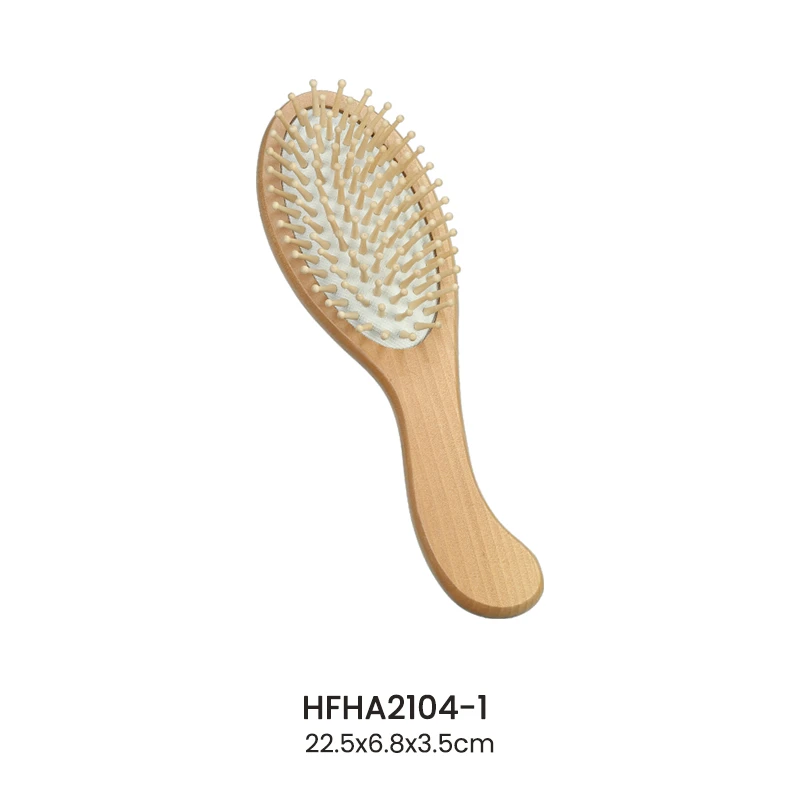 Ergonomische Schima Superba Holz-Haarb&uuml;rste mit gebogenem Griff