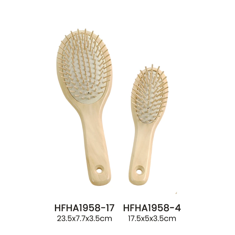 Natural Schima Superba Paddle Haarb&uuml;rste Set3