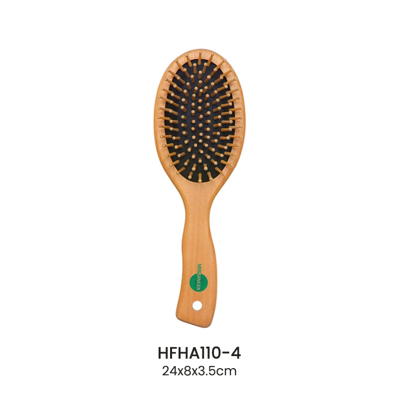 Haarb&uuml;rste aus Holz-Paddle mit gemischter Borste f&uuml;r den Gro&szlig;handel