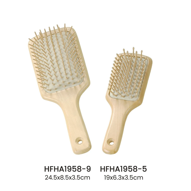 Natural Schima Superba Paddle Haarb&uuml;rste Set3